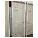28' x 80' LH 6-Panel Wood Grain MDF Interior Door