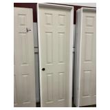 24' x 80' RH 6-Panel Wood Grain MDF Interior Door