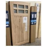 36' x 80' Cedar 6 Lite Barn Door w/ Hardware