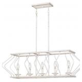 Ashley 5-Bulb Chandelier in White