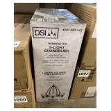 DSI Lighting 5-Bulb Chandelier in Black