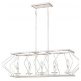 Ashley 5-Bulb Chandelier in White