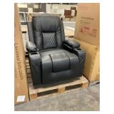 Black Massage Rocker Recliner x 2