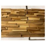 3D Teak Accent Wall Paneling x 10 boxes