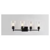 Hampton Bay 4-Bulb Vanity Light in Black