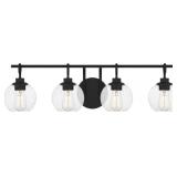 Quoizelï¿½ 4-Bulb Vanity Light in Black