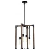 Ashley 4-Bulb Pendant Light in Black x 2