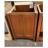 24' Brown Single Bowl Vanity Base