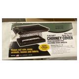 Black Galvanized Steel Chimney Cover