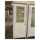 30' x 80' LH Steel 1/2-View Ext. Door w/ Blinds