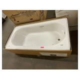 60' x 30' LH White Composite Bathtub