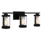 Ashley 3-Bulb Vanity Light in Black x 2