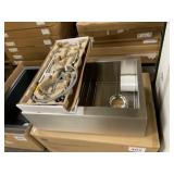 30' All-in-One Single Bowl SS Sink w/ Faucet