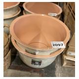 22' Durable Cream Planter x2