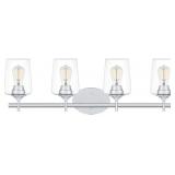 Quoizelï¿½ 4-Bulb Vanity Light in Chrome