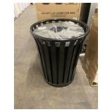 Decorative Black Garbage Can