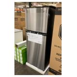 GE Stainless & Black Refrigerator And Freezer