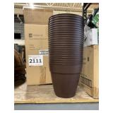 Box Of (24) 8' Planters With Saucers