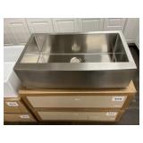 36' x 21' Stainless Apron Single Bowl Kitchen Sink