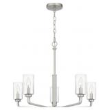 Ashley 5-Bulb Chandelier in Nickel