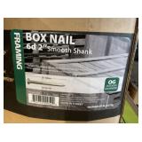 50lb 2' Outdoor Galvanized Box Nails x2 cases