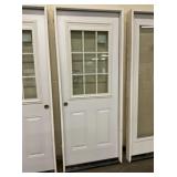 32' x 80' RH Steel 1/2-View 9Lite Ext. Door