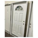 36' x 80' LH Fiberglass Fan-Lite Ext. Door
