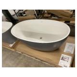 Acquabella 66' x 32' Gray Freestanding Bathtub