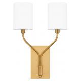 Ashley 2-Bulb Wall Sconce in Brass x 2