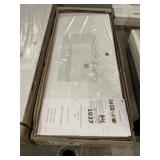 47' Cast Stone Wall Mounted Countertop Sink