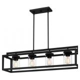 Ashley 4-Bulb Island Chandelier in Black