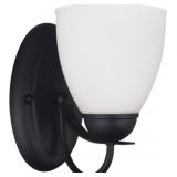 SeaGullï¿½ 1-Bulb Wall Sconce in Black x 3
