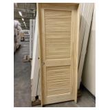 30' x 80'  RH Unfinished Louvered Interior Door