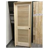 30' x 80'  LH Unfinished Louvered Interior Door