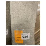 12' x 22.66' Brown Plush Carpet Remnant x 1 Roll
