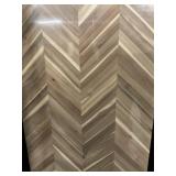 25' x 98' Acacia Herringbone Butcher Block