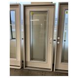 36' LH Fiberglass FV Privacy Glass Exterior Door