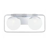 Quoizelï¿½ 2-Bulb Vanity Light in Chrome