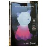 Case of (12) LED Cat Color Changing Lamp