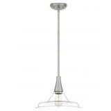 Quoizelï¿½ 1-Bulb Pendant Light in Nickel