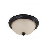 SeaGullï¿½ 3-Bulb Flush Mount in Bronze