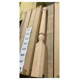 42'x3-1/2'x3-1/2' Decorative Oak Newel Post x10
