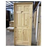 30' x 80' RH Knotty Pine 6-Panel Interior Door