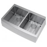 33' x 21' Double Bowl Farmhouse Kitchen Sink