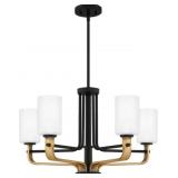 Ashley 5-Bulb Chandelier in Black