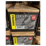(2500) 2-3/8' Framing Nails x6 cases
