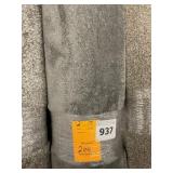 12' x 17' Brown Plush Carpet Remnant x 1 Roll