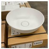 16' Diameter Round Vessel Sink In White x2