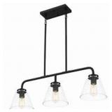 Ashley 3-Bulb Island Light in Black