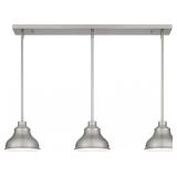 Ashley 3-Bulb Island Light in Nickel